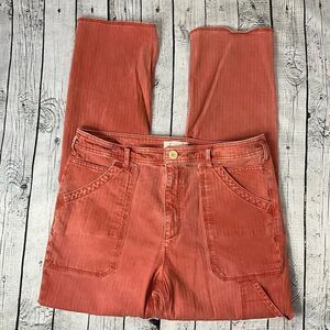 ANTHROPOLOGIE Straight Leg Pink Wash Jeans